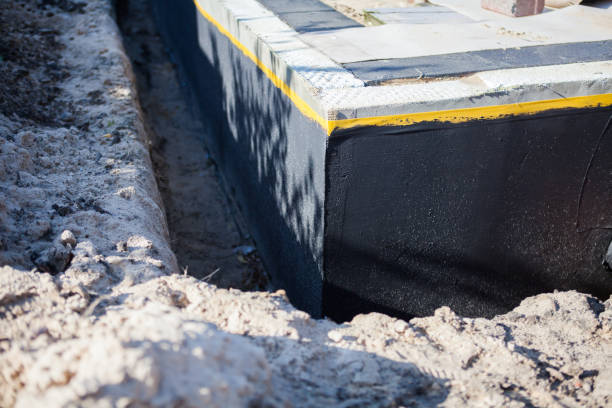 Residential Foundation Crack Repair installation at a Bradford, OH home by SJ Waterproofing Pros
